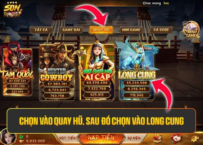 Các bước tham gia Long Cung Sonclub Các bước tham gia Long Cung Sonclub