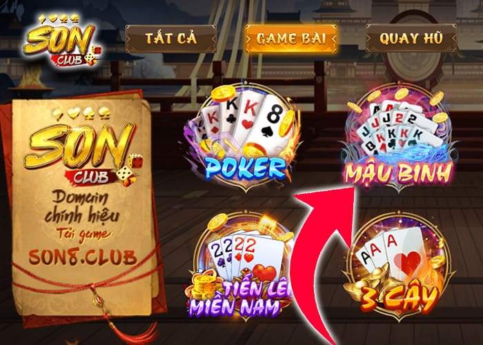 Các bước tham gia Mậu Binh Sonclub Các bước tham gia Mậu Binh Sonclub