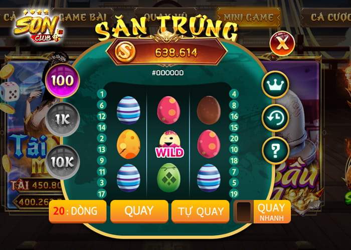 Giao diện chính của Săn Trứng Sonclub Giao diện chính của Săn Trứng Sonclub