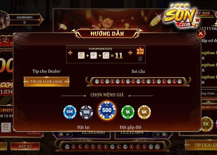Luật chơi Tài Xỉu Livestream Sonclub Luật chơi Tài Xỉu Livestream Sonclub