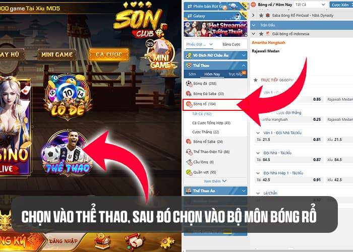 Các bước tham gia cá cược bóng rổ tại Sonclub Các bước tham gia cá cược bóng rổ tại Sonclub