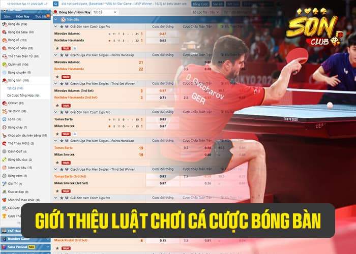 Giới thiệu luật chơi cá cược bóng bàn tại Sonclub Giới thiệu luật chơi cá cược bóng bàn tại Sonclub