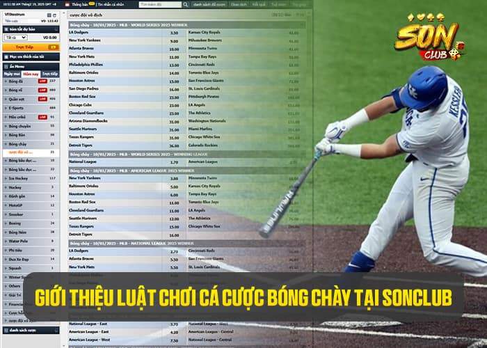 Giới thiệu luật chơi cá cược bóng chày tại Soncclub Giới thiệu luật chơi cá cược bóng chày tại Soncclub